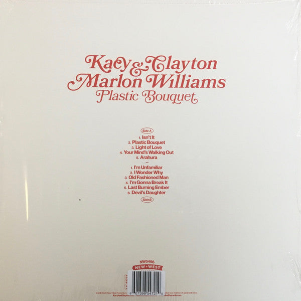 Kacy & Clayton And Marlon Williams (6) : Plastic Bouquet (LP, Album, Ltd, Sea)