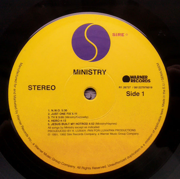 Ministry : ΚΕΦΑΛΗΞΘ (LP, Album, RE, 180)