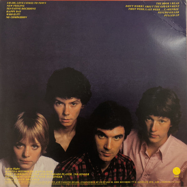 Talking Heads : Talking Heads: 77 (LP, Album, RE, RP)