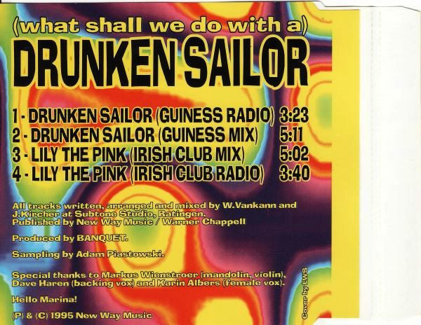 Banquet (2) : (What Shall We Do With A) Drunken Sailor (CD, Maxi)