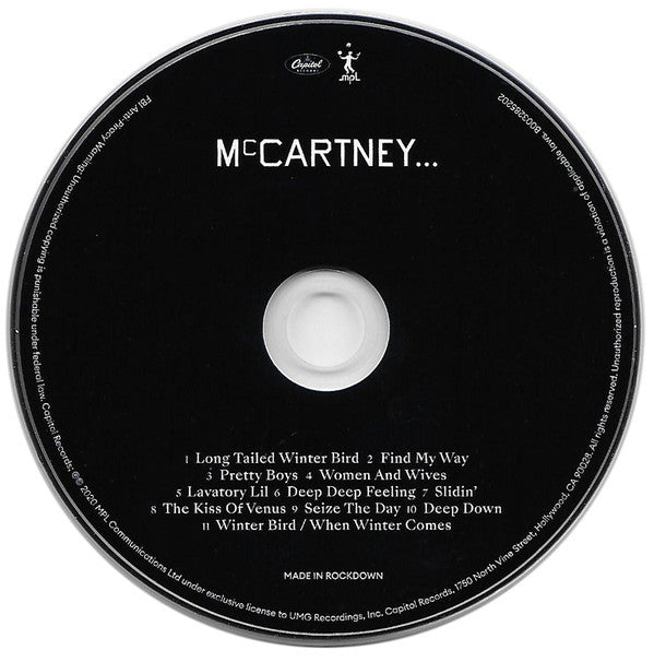 Paul McCartney : McCartney III  (CD, Album, Ltd, Son)