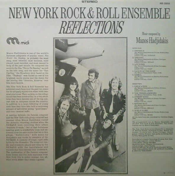 New York Rock & Roll Ensemble* : Reflections (LP, Album, RE)