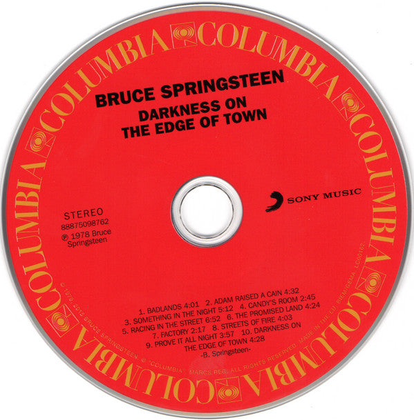 Bruce Springsteen : Darkness On The Edge Of Town (CD, Album, RE, RM)