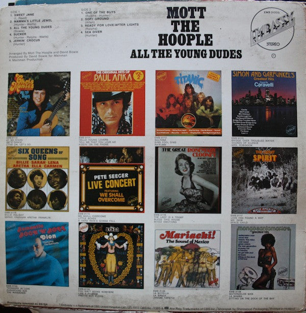 Mott The Hoople : All The Young Dudes (LP, Album, RP)