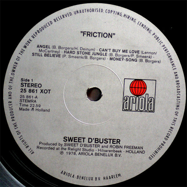 Sweet d'Buster : Friction (LP, Album)