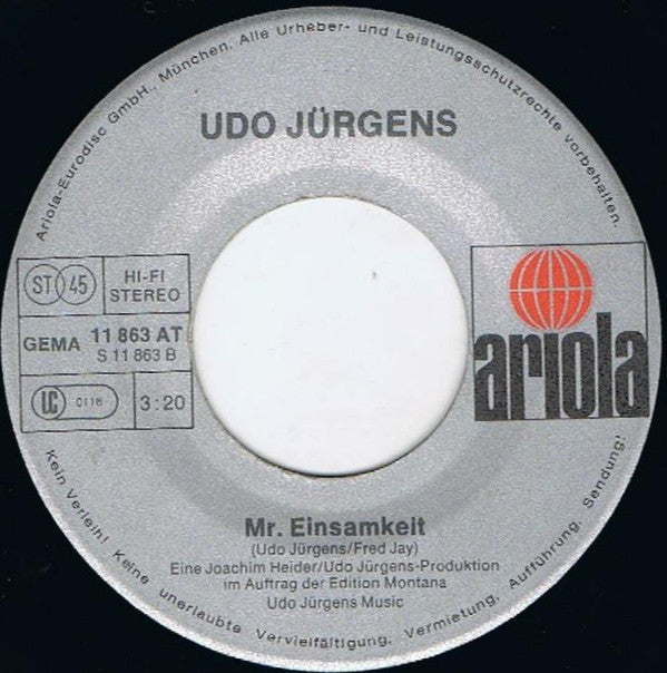 Udo Jürgens : Mit 66 Jahren (7", Single)