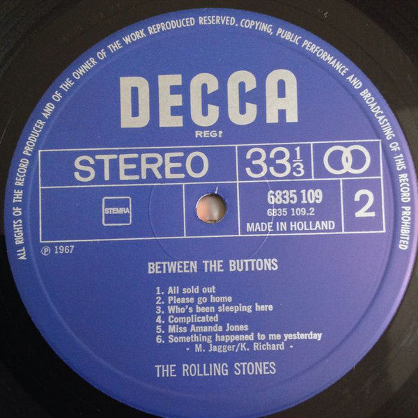 The Rolling Stones : Between The Buttons (LP, Album, RE)