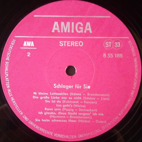 Various : Schlager Für Sie (LP, Comp)