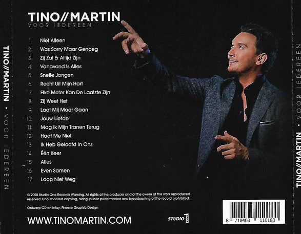 Tino Martin : Voor Iedereen (CD, Album)