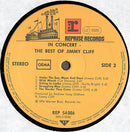 Jimmy Cliff : In Concert - The Best Of Jimmy Cliff (LP, Album, RE)