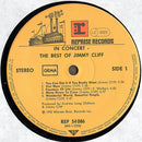 Jimmy Cliff : In Concert - The Best Of Jimmy Cliff (LP, Album, RE)