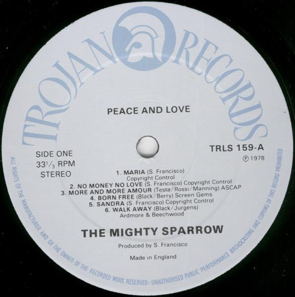 Mighty Sparrow : Peace And Love (LP, Album)