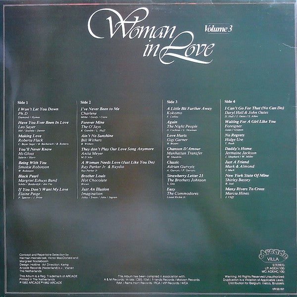 Various : Woman In Love Volume 3 (2xLP, Comp, Gat)