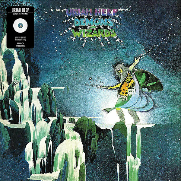 Uriah Heep : Demons And Wizards (LP, Album, RE, RM, Whi)