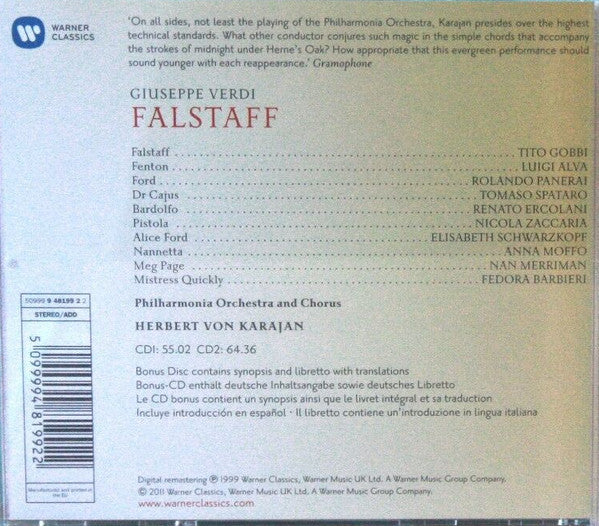 Giuseppe Verdi : Falstaff (2xCD, Album + CD-ROM + RE)