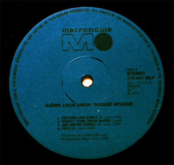 Björn J:son Lindh : Boogie Woogie (LP, Album)
