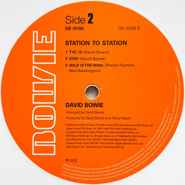 David Bowie : Station To Station (LP, Album, Ltd, RE, RM, Whi)