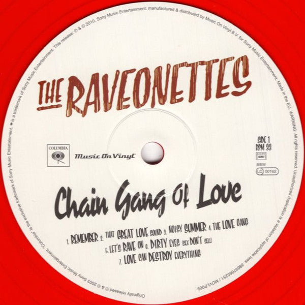 The Raveonettes : Chain Gang Of Love (LP, Album, Ltd, Num, RP, Red)