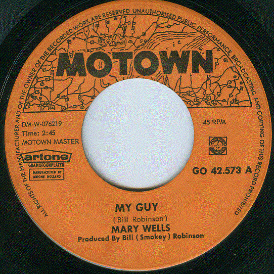 Mary Wells : My Guy / Oh Little Boy (What Did You Do To Me) (7", Single, blu)