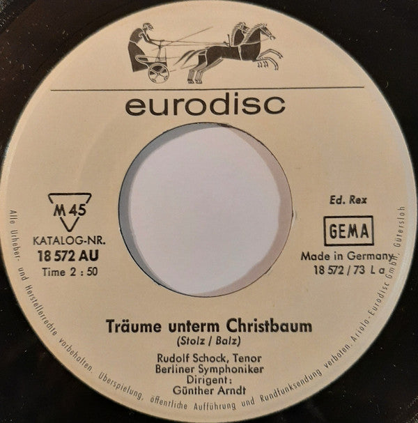 Rudolf Schock : Träume Unterm Christbaum / Mariae Wiegenlied (7", Single)