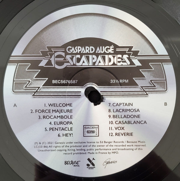 Gaspard Augé : Escapades (LP, Album)
