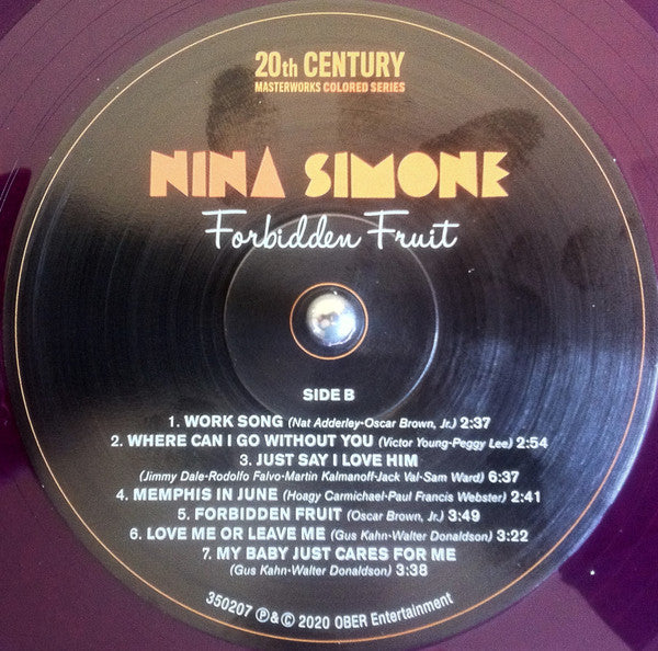 Nina Simone : Forbidden Fruit (LP, Album, Ltd, RE, Pur)