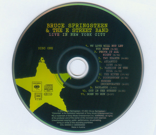 Bruce Springsteen & The E Street Band* : Live In New York City (2xCD, Album, RE, RP)