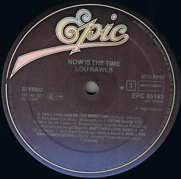 Lou Rawls : Now Is The Time (LP, Album)