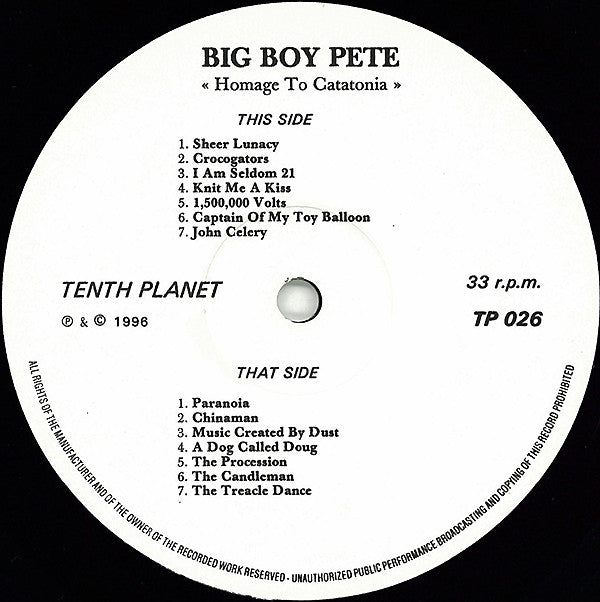 Big Boy Pete : Homage To Catatonia (LP, Album, Ltd, Num)