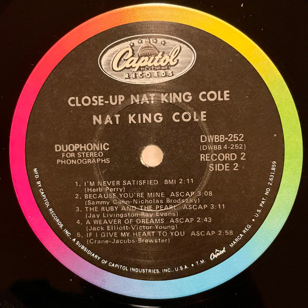 Nat King Cole : Close-Up (2xLP, Comp, Scr)