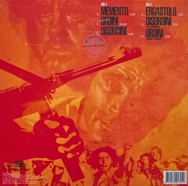 Ennio Morricone : L'Istruttoria È Chiusa: Dimentichi (LP, Album, Ltd, Num, 180)