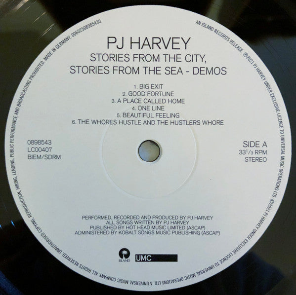 PJ Harvey : Stories From The City, Stories From The Sea - Demos (LP, Album)