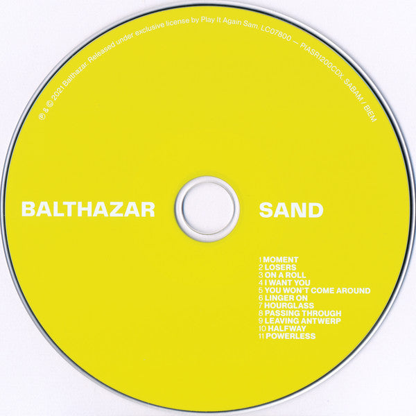 Balthazar (6) : Sand (CD, Album)