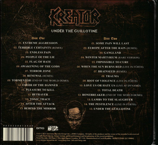 Kreator : Under The Guillotine - The Noise Records Anthology (2xCD, Comp)