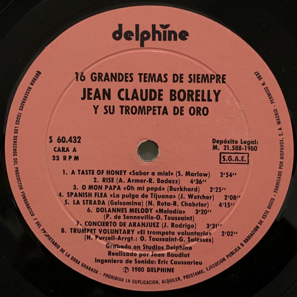Jean-Claude Borelly Y Su Trompeta De Oro* : 16 Grandes Temas De Siempre (LP, Album)