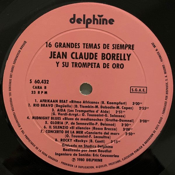 Jean-Claude Borelly Y Su Trompeta De Oro* : 16 Grandes Temas De Siempre (LP, Album)