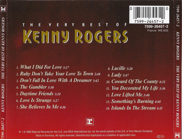 Kenny Rogers : The Very Best Of Kenny Rogers (CD, Album)