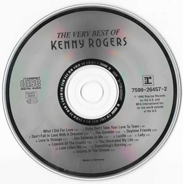 Kenny Rogers : The Very Best Of Kenny Rogers (CD, Album)