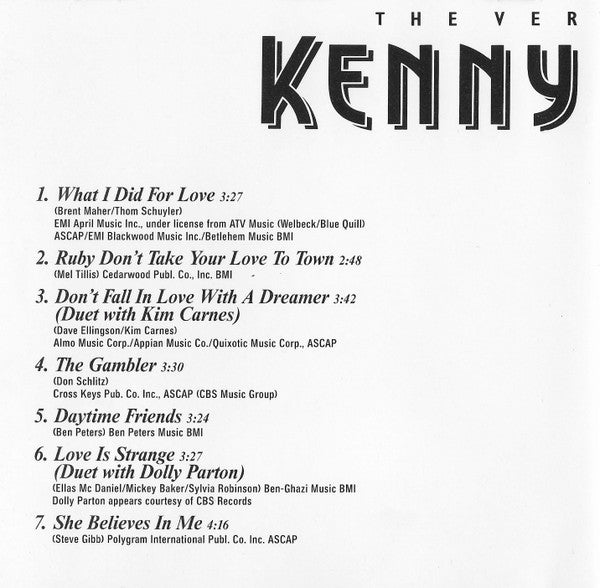 Kenny Rogers : The Very Best Of Kenny Rogers (CD, Album)