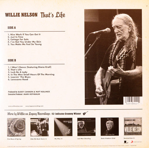 Willie Nelson : That's Life (LP, Album)