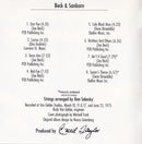 Joe Beck : Beck & Sanborn (CD, Album, RE, RM)