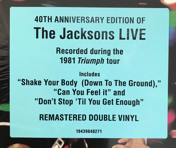 The Jacksons : Live (2xLP, Album, RE, RM, 40t)