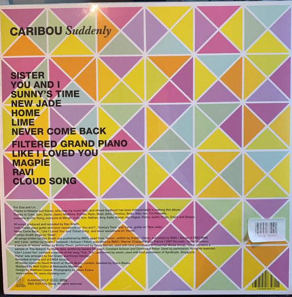 Caribou : Suddenly (LP, Album, Ltd, S/Edition, fre)