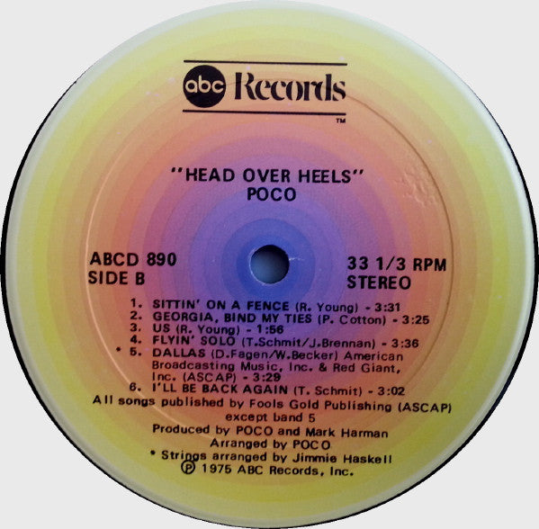 Poco (3) : Head Over Heels (LP, Album)