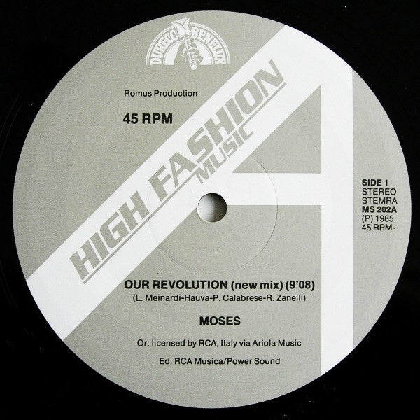 Moses (2) : Our Revolution / We Just (New Mix) (12")