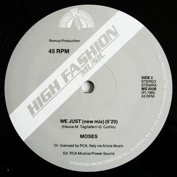 Moses (2) : Our Revolution / We Just (New Mix) (12")