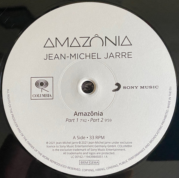 Jean-Michel Jarre : Amazônia (LP + LP, S/Sided + Album)