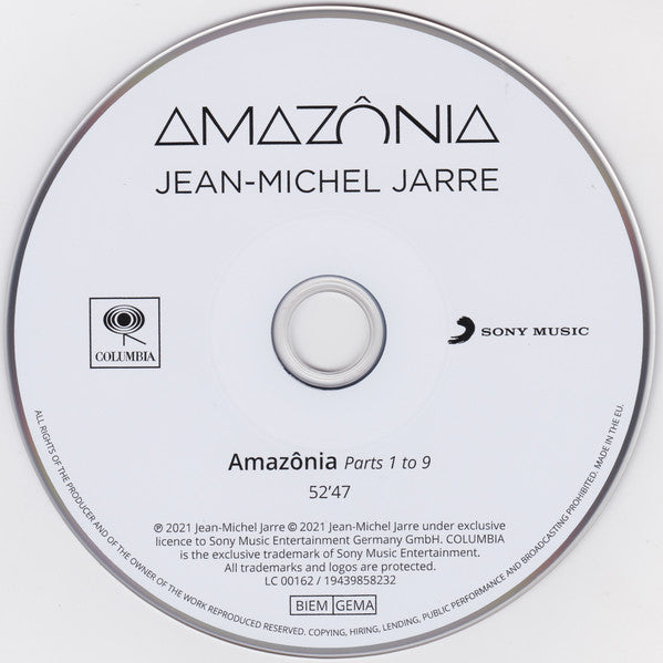 Jean-Michel Jarre : Amazônia (CD, Album)