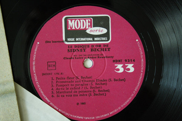 Sidney Bechet : Le Disque D'Or De Sidney Bechet (LP, Mono)