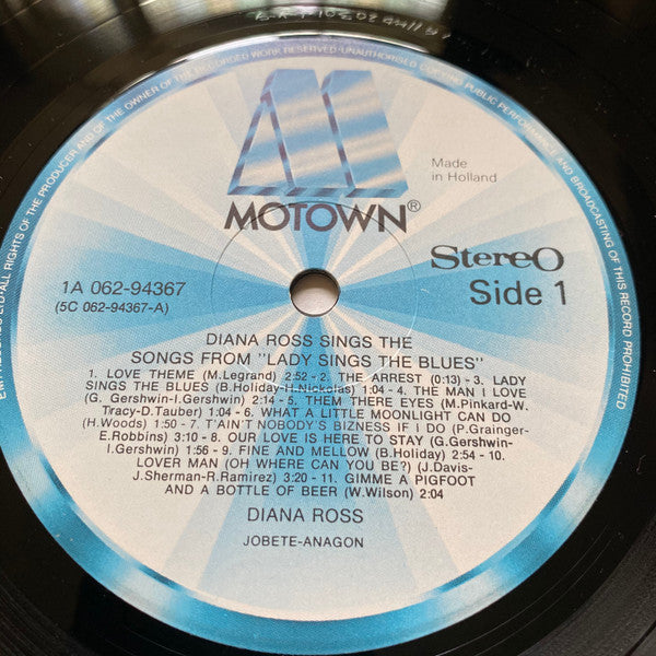 Diana Ross : Lady Sings The Blues (Original Motion Picture Soundtrack) (LP, Album)